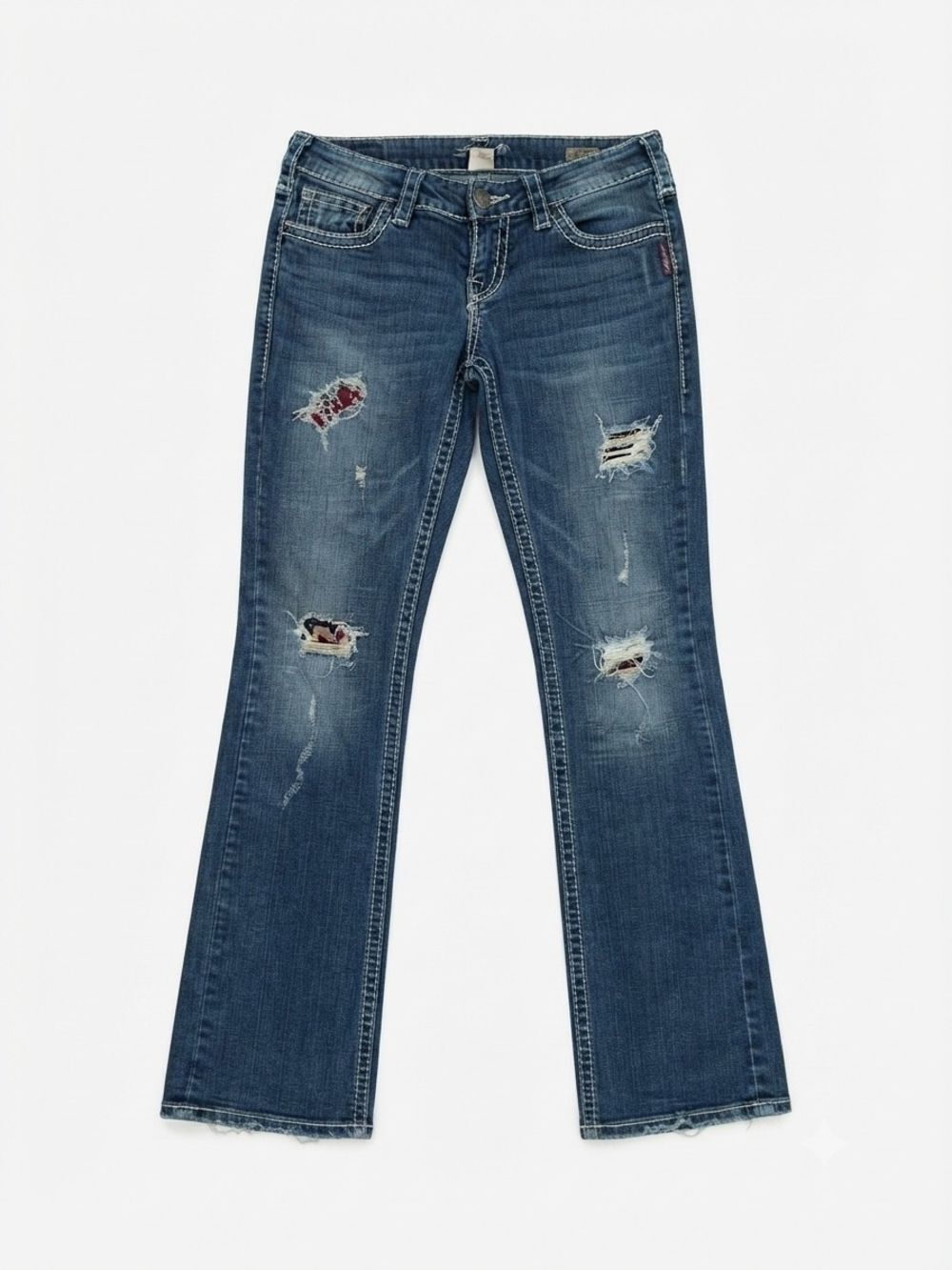 Silver Jeans Co. Tuesday Bootcut | Patchwork Distressed | W29 L33